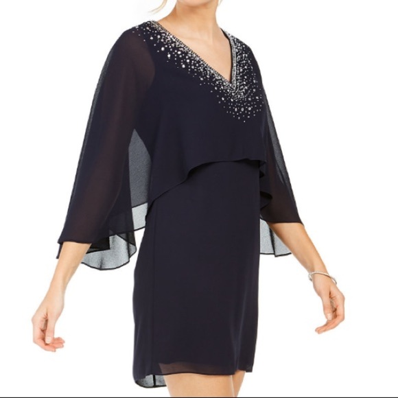 Vince Camuto Navy blue dress 2P NWT $168 - Picture 3 of 5